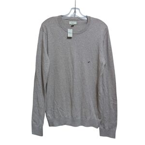 RW&Co. Men's Beige Cotton Blend Crew Neck Sweater Size M